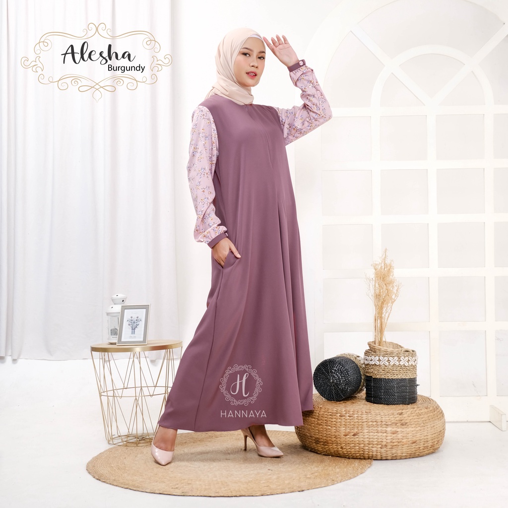 GAMIS TERBARU ALESHA DRESS BY HANNAYA