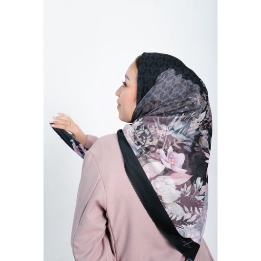 Zenobia Scarves Butterfly Series 115x115 | Hijab Printing Voal Premium