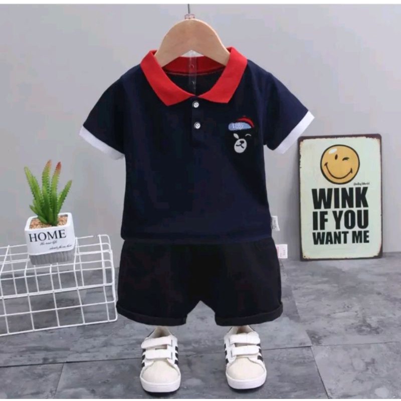 SETELAN BAJU ANAK / SET KAOS ANAK TERKINI 1-5 THN