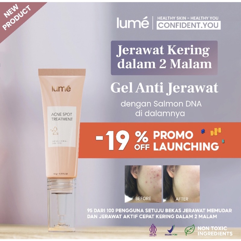 LUME Skin Care Acne Spot Treatment 10gr Obat Totol Jerawat Skin Care Lumecolors Agen Resmi Bandung C