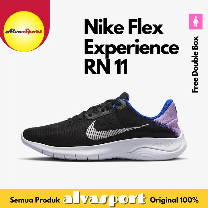 Sepatu Running Original Nike Flex Experience Run 11 DD9283-006 Black W