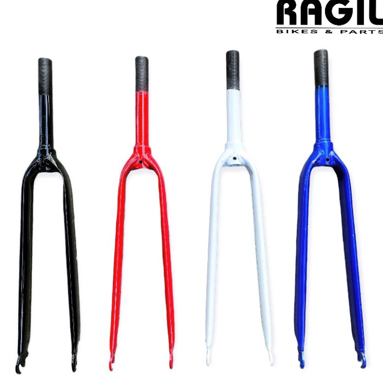 Diskon.. FORK SEPEDA FIXIE FIXI GARPU STANDAR BISA OVERSIZE 22.2 HITAM PUTIH MERAH BIRU 700 700C BAL