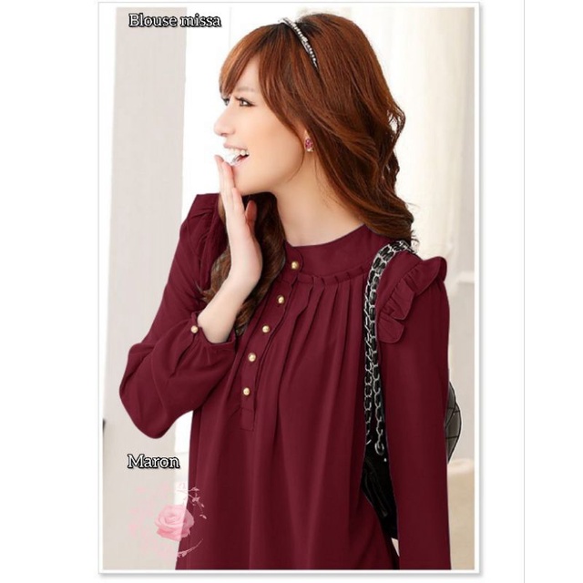 BLOUSE MISSA FASHION WANITA /ATASAN PAKAIAN PESTA TERBARU/BAJU FORMAL KASUAL