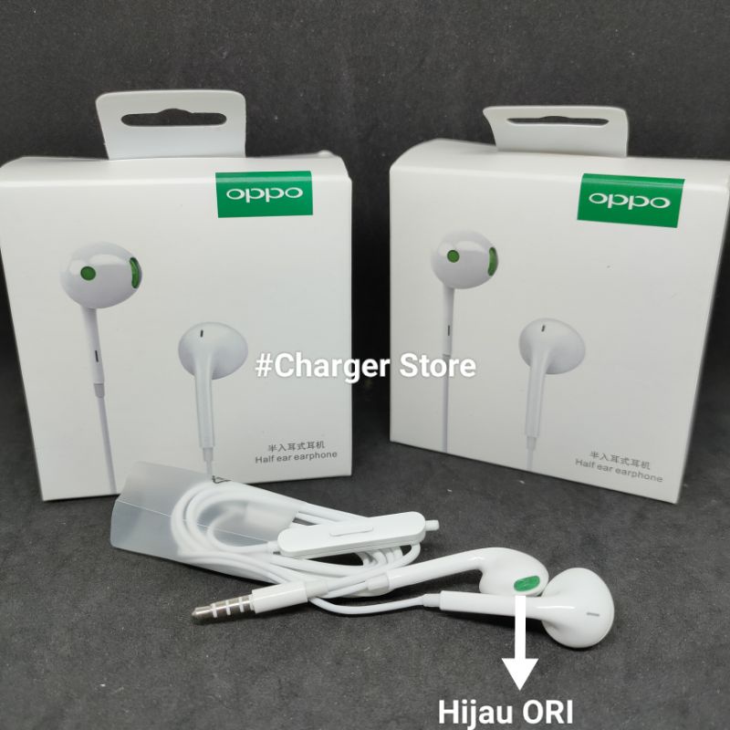 Headset Oppo Original 100% Support Semua Headphone Jack 3.5mm
