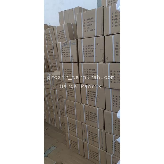 

Bisa Cod Kertas Thermal Label Lipat Bare 100x150 A6 Isi 500 Pcs ,,