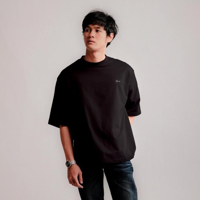 John & Jill Oversize Short Sleeve Black