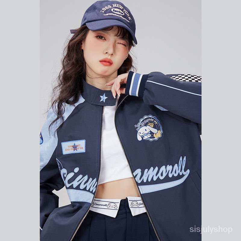 [✅BISA COD] #Sisjuly# Jaket biker wanita / setelan tinju biker vintage Amerika wanita / seratus jake