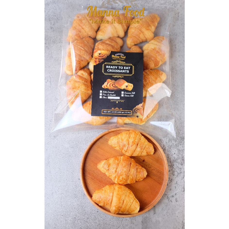 

Sale ✔️ Mini Butter Croissant / Plain Croissant Small isi 12 PCS /Croissant Termurah