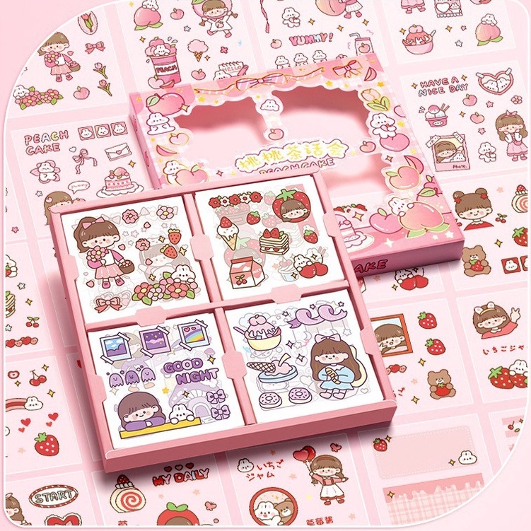 

DN76 NINI STIKER KOREA ISI 100 PCS STICKER DECO AESTHETIC / CASE HP / DIARY / DIY / BUJO /SCRAPBOOK MOMO GIRL STICKER TUMBLER / BINDER 65