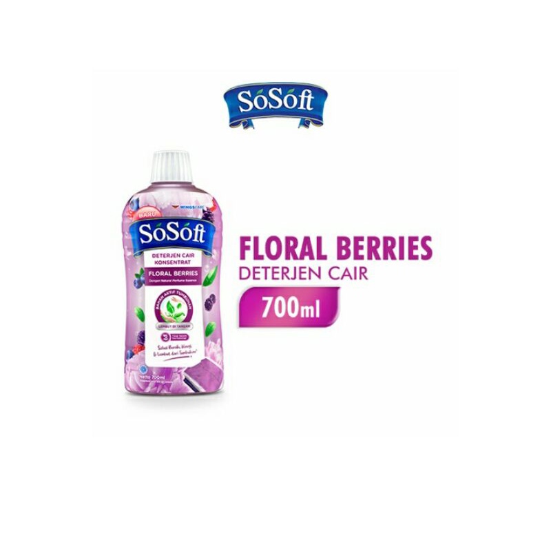 So Soft Deterjen Cair Floral Berries 70OmL