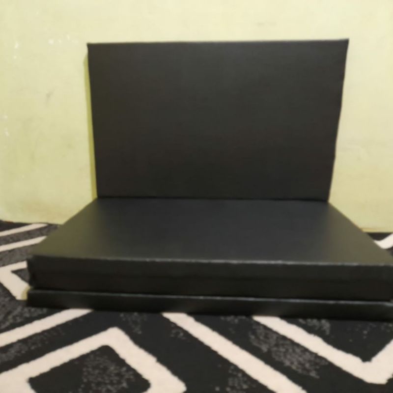 Busa Matras Rebonded Kasur lipat 4 alas yoga kasur terapi ukuran  80x200x4cm Density 70 Warna Hitam