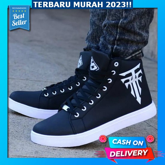 Sneakers Polos Hitam Snekr Cowok Sekolah Sneaker Putih Sneker Olahraga Sepatu Pria Casual Sepstu Sek