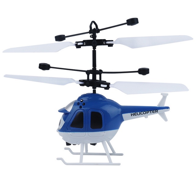 Mainan Helikopter Anak - Anak dengan Kontrol Sensor - HFD813A - Biru