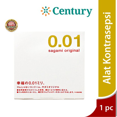 Sagami Kondom Original 001 1pcs / alat kontrasepsi / condom / pria / rubbers