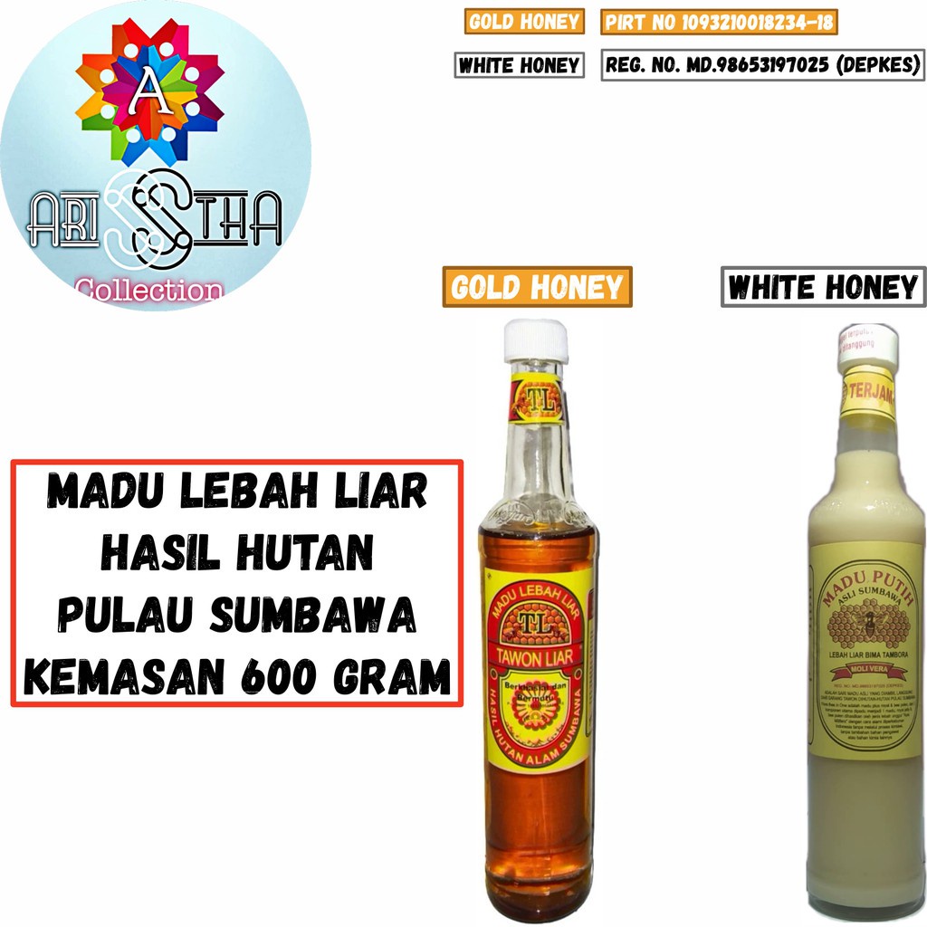 

Madu Lebah Liar Cap Tawon Liar Netto 600 Gram