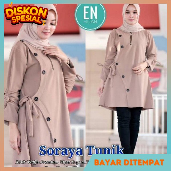 Long Tunic Premium Murah Baju Tunik Korean Style Lengan Psnjang Tuniq Muslim Syari Tunik Terbaru 202