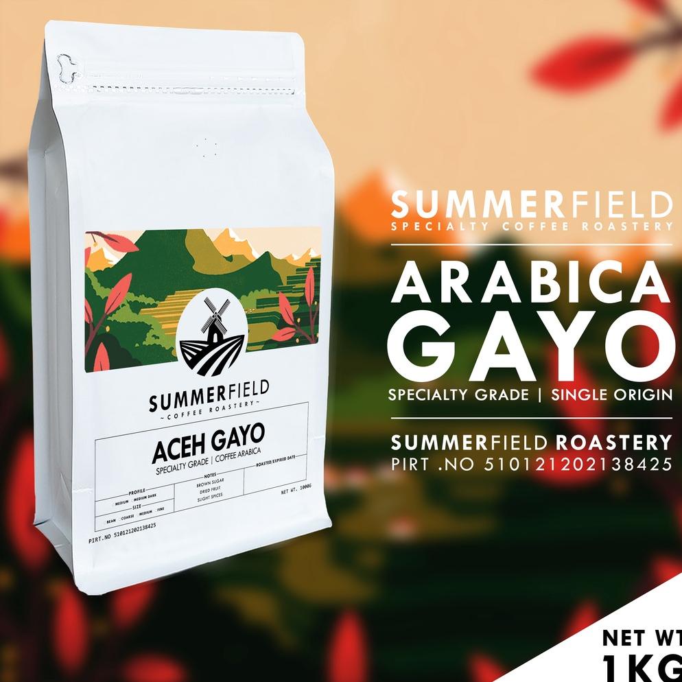 

Kopi Arabika Aceh Gayo 1KG (Biji/Bubuk) Summerfield Specialty Grade Best Seller