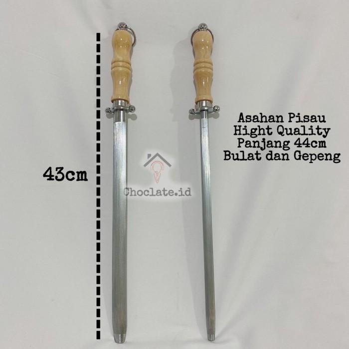 Asahan Asahan Pisau Kristal Pengasah Pisau Daging Stick Pisau 12Inc 43Cm