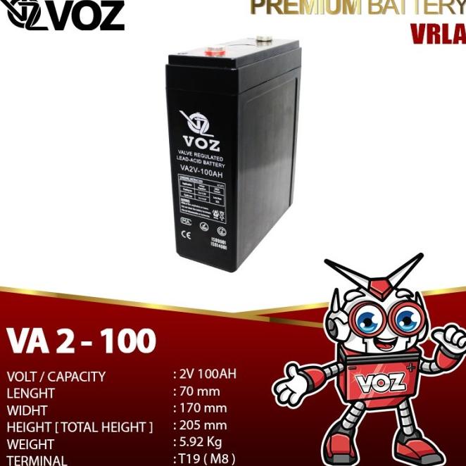 Aki Solar Panel Voz 2V 100Ah Aki Ups Aki Tenaga Surya Aki Bts Tower