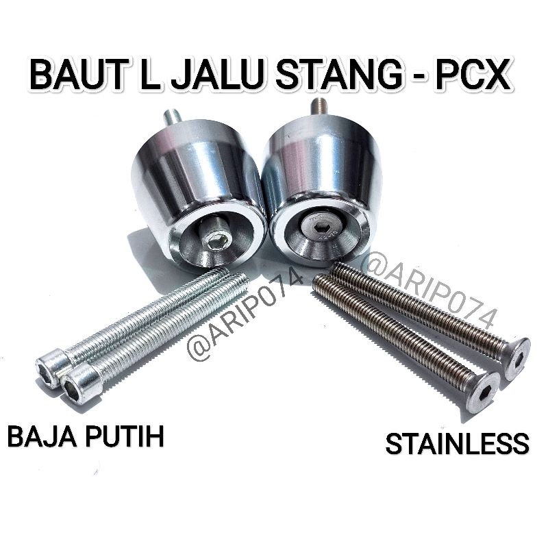 BAUT L STAINLESS SS 304 BAUT JALU STANG PCX ADV BEAT VARIO SCOOPY BAUT JALU STANG NMAX AEROX LEXI MI