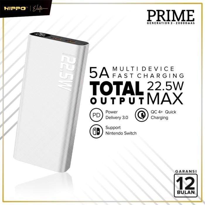 Powerbank Hippo Elite Prime Gen 3 Power Bank 20000 Mah