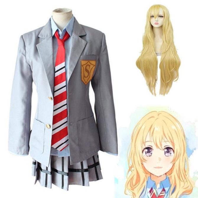 Kaori miyazono Arima kousei your lie in april costume cosplay