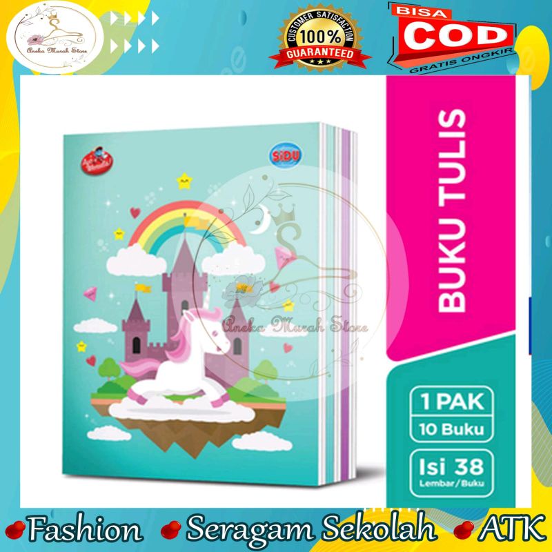 

Buku Tulis Sidu Isi 38 Lembar 10 Buku / 1 Pack