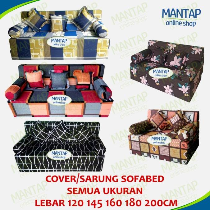 cover sofa bed inoac / sarung sofa bed sofabed 120 145 160 180 200cm