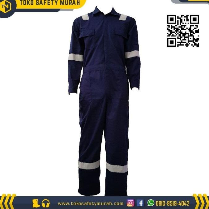 WEARPACK Terusan Safety IMJ Biru Dongker / Wearpack Safety Bahan Tebal