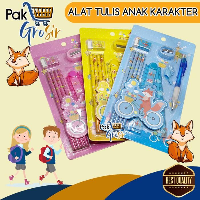 

Alat Tulis Pensil Penghapus Serutan Set Stationary Karakter 042