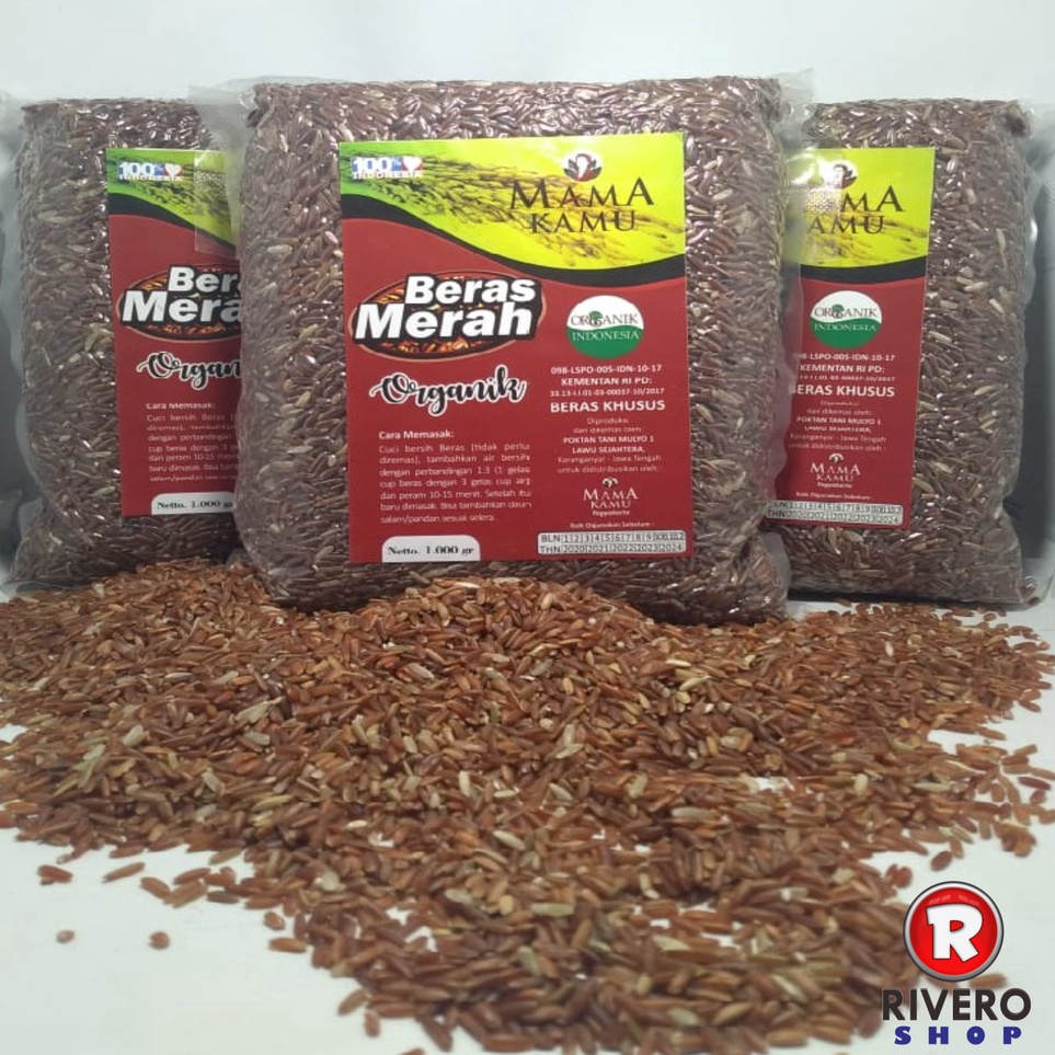 

✓ Beras Merah Organik Mama Kamu 1Kg