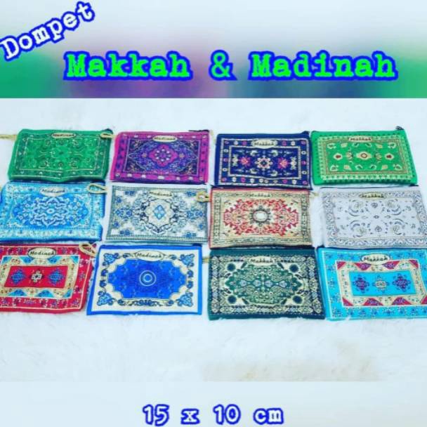 DOMPET MEKKAH MADINAH | DOMPET MOTİF KABAH Dompet mekah Oleh oleh haji umroh ‑ POA.19Jn23ᵞ