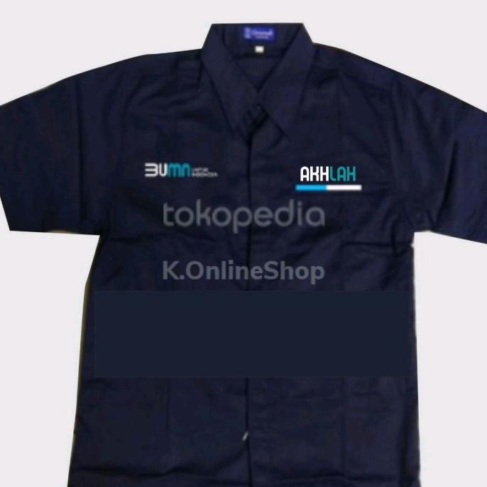 kemeja BUMN AKHLAK seragam BUMN AKHLAK baju BUMN AKHLAK