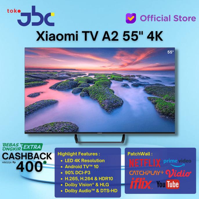 Xiaomi Mi TV A2 A 2 55 Inch 4K UHD Dolby Vision HDR 10 Android SmartTV