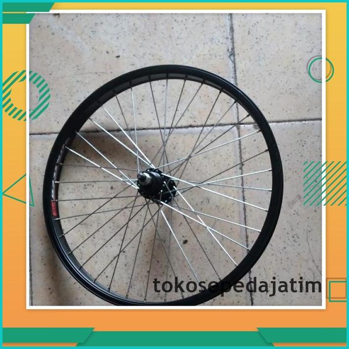 POPULER VELG/RIMS SEPEDA WHEELSET BMX 20 UNITED ALLOY HITAM LEBAR VG-2005 36H 