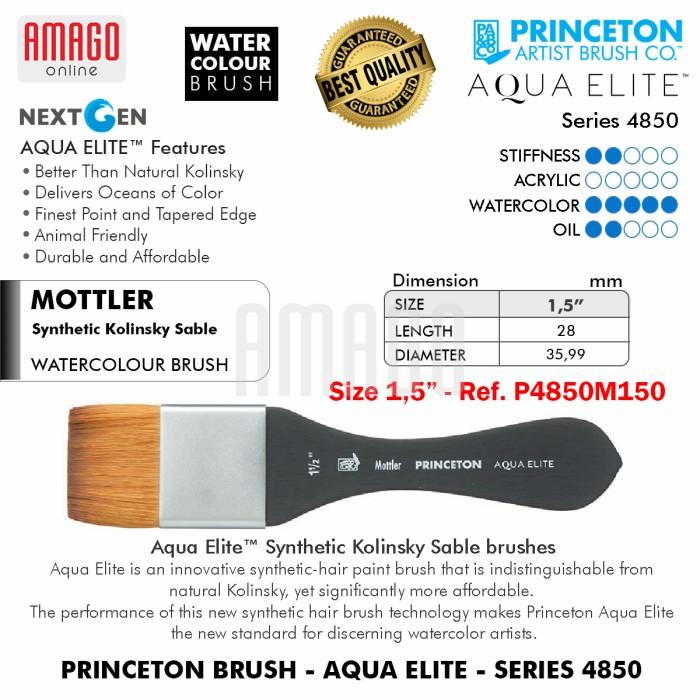 

Terlaris Kuas -Princeton Aqua Elite Brush - Mottler - Size 1,5 Inch - P4850M150