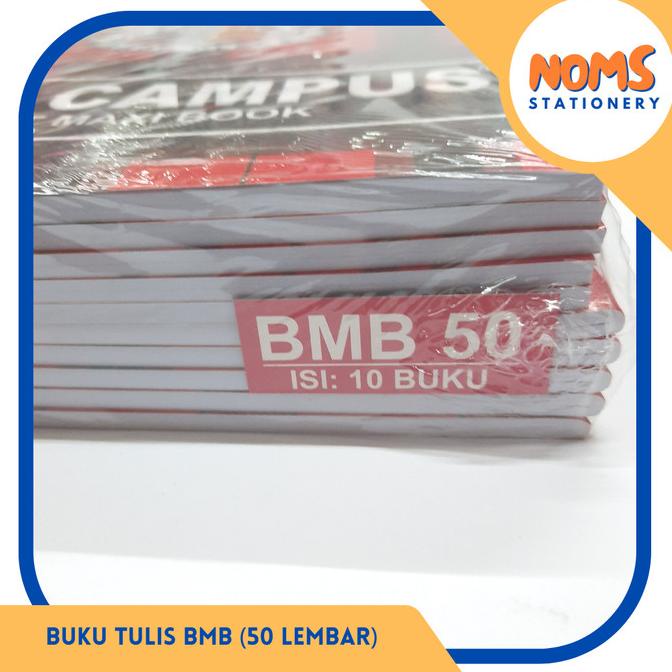 

Buku Tulis BMB Isi 50 Lembar (1 pack isi 10 buku)