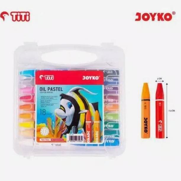 

CRAYON KRAYON Oil Pastel TITI JOYKO / GREEBEL 18 warna