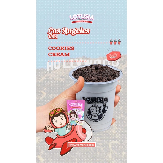 

1 kg Lotusia Cookies Cream Drink Premix