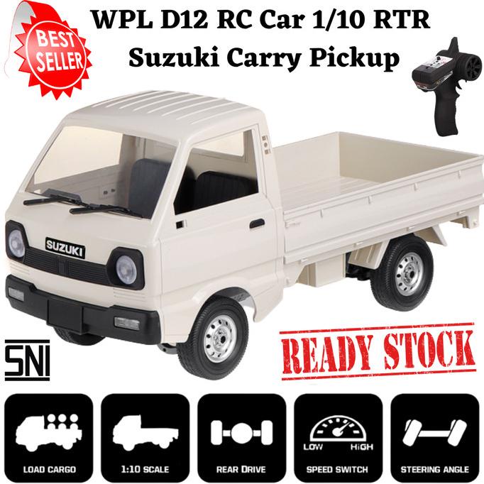 WPL D12 RC Car 1/10 / D12 Rc Drift Suzuki Carry Pickup / Mobil Remote