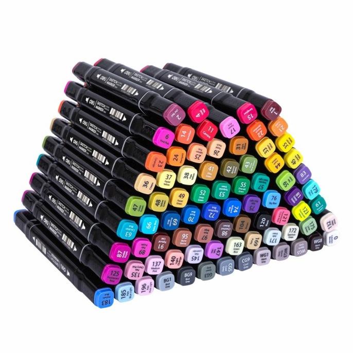 

Deli Sketch Marker Dual Tip - Alcohol Based - Set 30/40/60/80 Colors