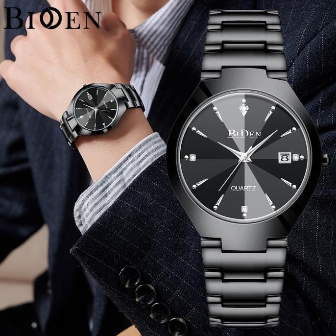 jam tangan pria BIDEN Bisnis Mewah Otomatis Date Tahan Air Kuarsa jam