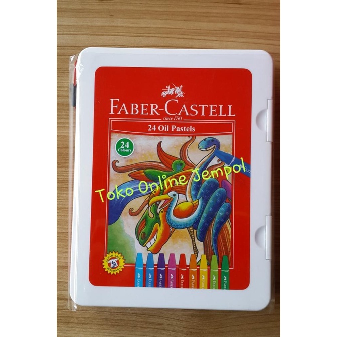 

isi 24 warna crayon Faber Castell Original oil pastels krayon liburan