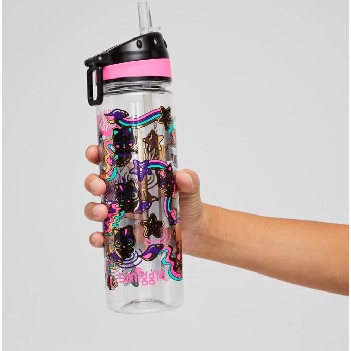 Smiggle Attach Hey Black cat backpack lunchbag hardtop bottle original