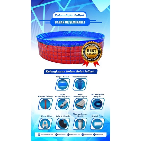 Kolam bulat ox semikaret D3 fullset