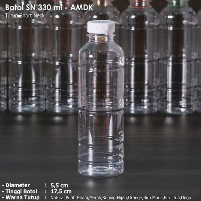 Botol Plastik 330 Ml Almond / Botol Plastik 330 Ml - Short Neck
