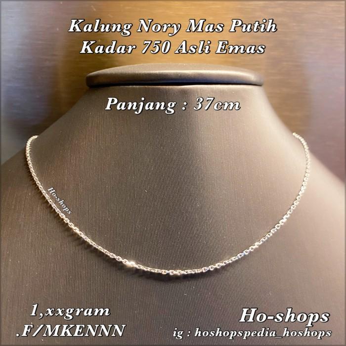 Hiasan Kalung Anak / Kalung Pendek Mas Putih Kadar 750 Asli Emas