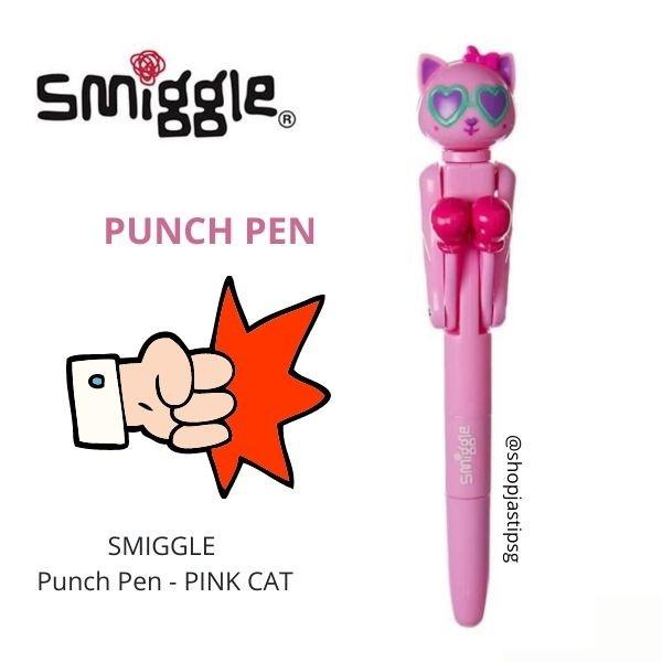 

Smiggle Punch Pen Pink Cat Bolpoin Pulpen Alat Tulis Anak Lucu Hadiah