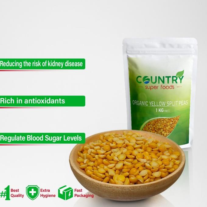 

Organic Yellow Split Peas | Kacang Polong Kuning Belah [ 1 KG ]