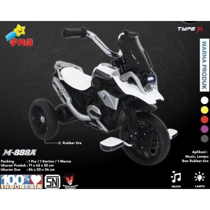 Terlaris Sepeda Motor Aki Gowes Anak Pmb Motor Type M888 M-888A
